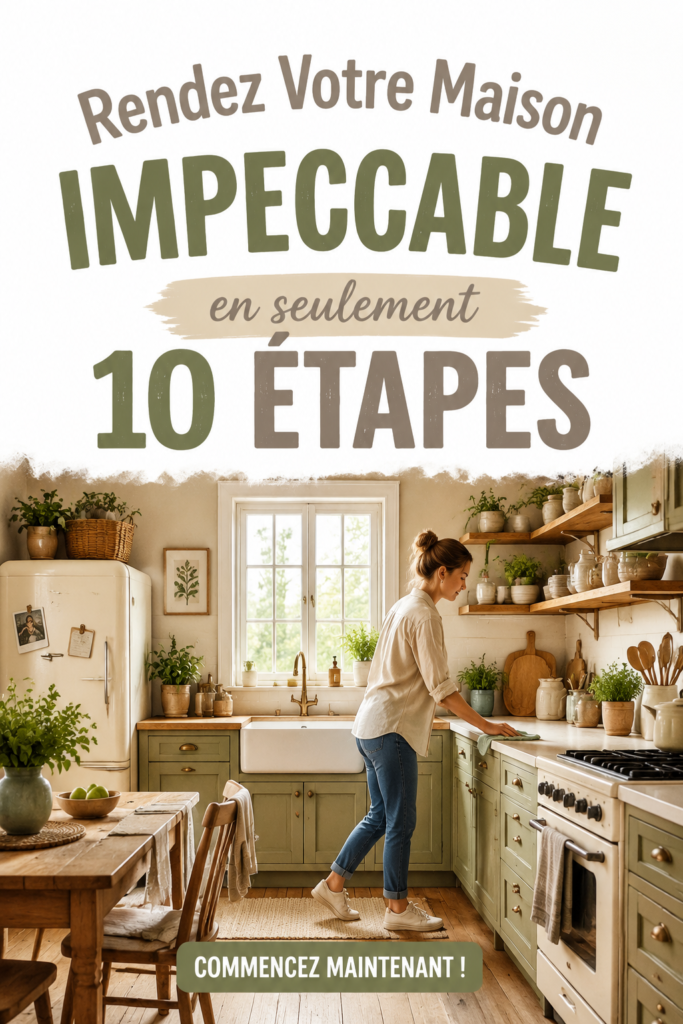 Intérieur d'une maison propre et bien organisée, mettant en valeur la clarté et le confort.