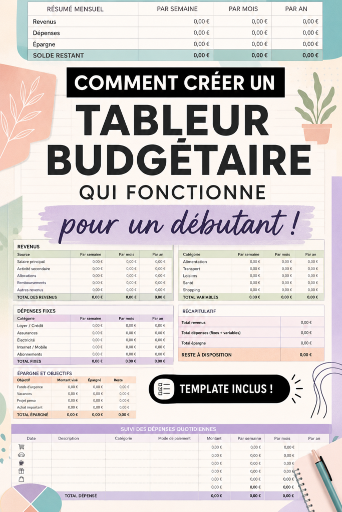 Un tableau de budget sur un bureau avec des calculatrices et des notes