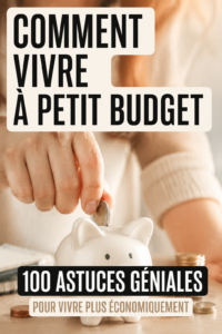 Femme heureuse planifiant son budget avec des astuces pratiques pour vivre frugalement.