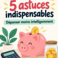 Illustration d'une femme prenant des notes sur son budget frugal