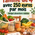 Budget alimentaire familial illustrant des repas économiques.