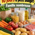 Budget alimentaire de 10 jours pour une famille