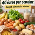 Une famille heureuse préparant un repas ensemble avec un budget courses maîtrisé.
