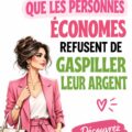 Illustration d'une femme réfléchissant à ses dépenses avec une calculatrice, sur le thème de la gestion budgétaire frugale.