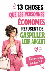 Illustration d'une femme réfléchissant à ses dépenses avec une calculatrice, sur le thème de la gestion budgétaire frugale.