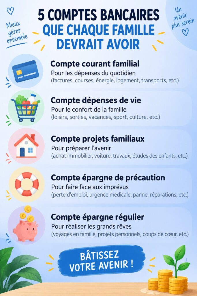 Une femme souriante consultent ses comptes bancaires pour gérer son budget familial.