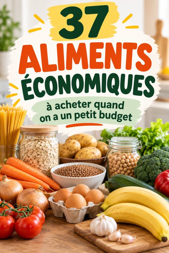 Une sélection de produits alimentaires économiques pour la gestion du budget