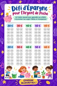 Une mère et son enfant discutent d'un défi d'épargne pour apprendre à gérer leur budget.
