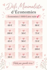 Image d'une femme souriante célébrant ses économies avec un carnet de budget.
