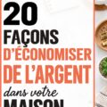 Intérieur d'une cuisine frugale et bien organisée, montrant des astuces pour économiser.
