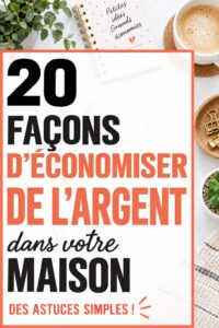 Intérieur d'une cuisine frugale et bien organisée, montrant des astuces pour économiser.