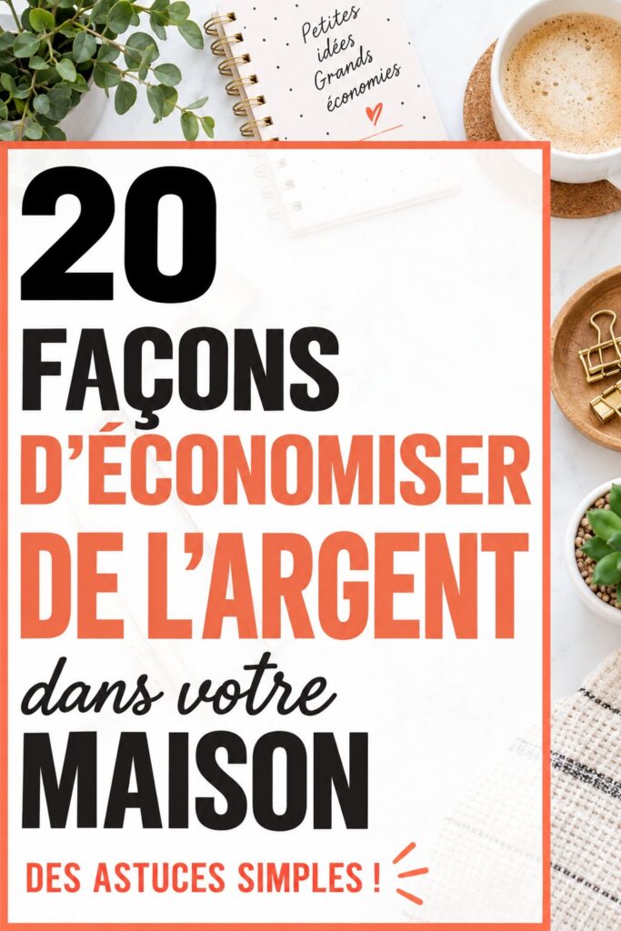 Intérieur d'une cuisine frugale et bien organisée, montrant des astuces pour économiser.