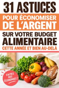 Une femme souriante tenant des produits alimentaires dans un supermarché en magasin.