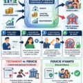 Image d'un document juridique sur la création d'une fiducie de vie, symbolisant la sécurité financière.
