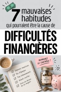Une femme réfléchissant aux habitudes financières à éviter pour mieux gérer son budget