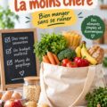 Une liste de courses économique avec des produits frais et saisonniers