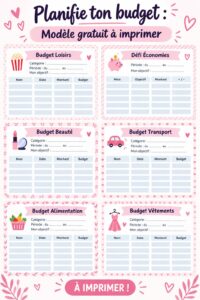 Femme utilisant un modèle de budget imprimable pour gérer ses finances