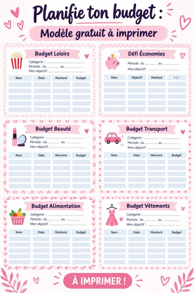 Femme utilisant un modèle de budget imprimable pour gérer ses finances