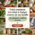 Famille heureuse en train de faire les courses en respectant leur budget alimentaire