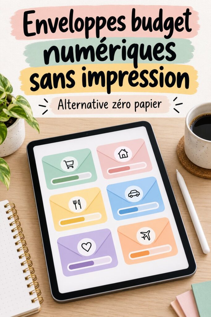Femme utilisant une application de budget numérique sur son smartphone.