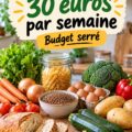 Recettes saines et économiques pour un budget de 30€