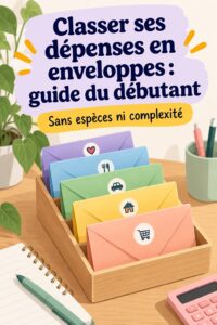 Personne organisant ses dépenses avec des enveloppes budget