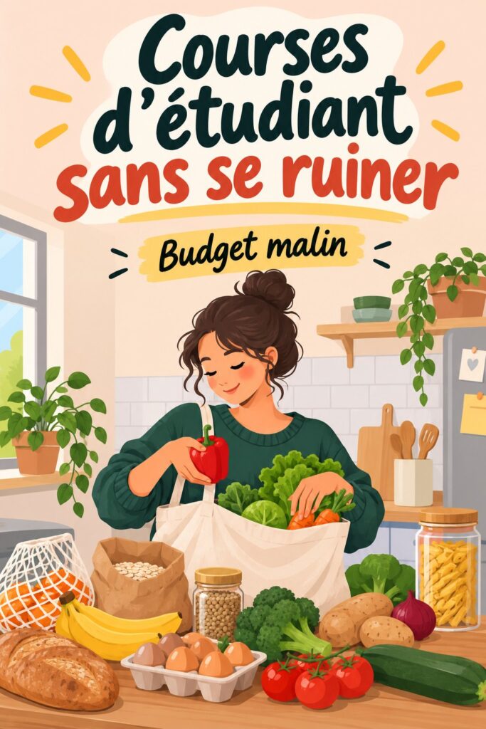 Femme examinant des produits en faisant ses courses pour respecter son budget