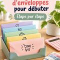 Femme utilisant des enveloppes pour gérer son budget à la maison