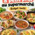 Dîner économique à base d'ingrédients Aldi sur une table