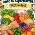 Une liste d'achats santé pour faire des courses chez Walmart avec des économies en tête.