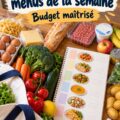 Plan de repas économique avec des produits ALDI sur une table