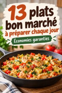 Un plat savoureux et économique prêt à être servi sur une table