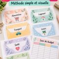Système budgétaire par enveloppes à imprimer, organisé et coloré