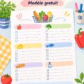 Modèle de liste de courses robuste et pratique